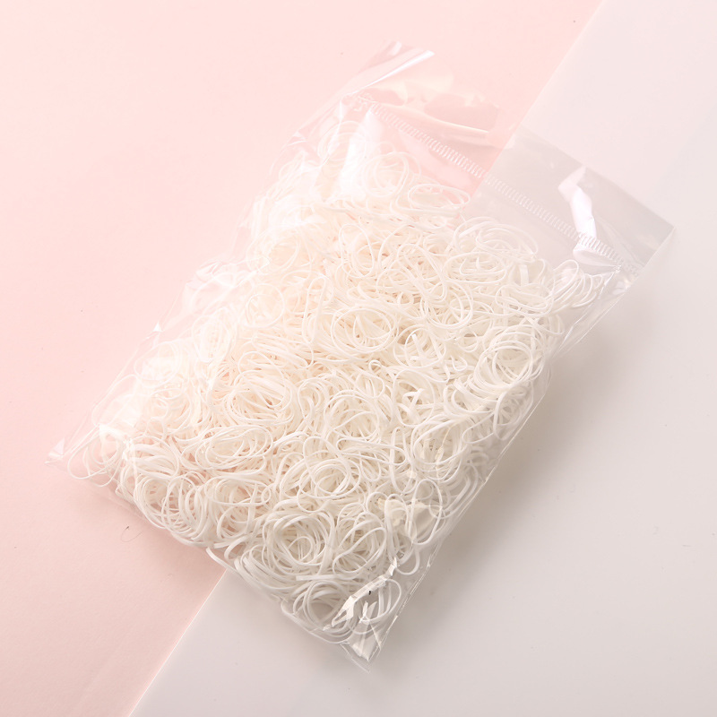 AliExpress 200/1000 piezas lindo chica desechable elástico anillo de pelo Cola de Caballo cinturón de goma accesorios para el cabello de los niños