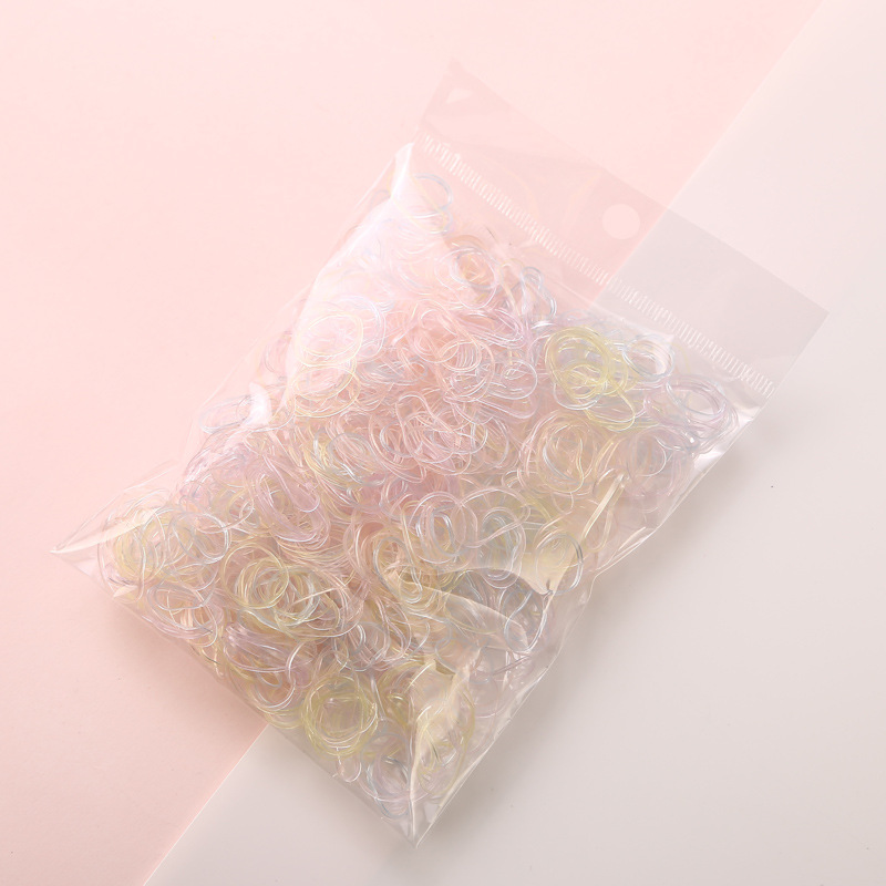 AliExpress 200/1000 piezas lindo chica desechable elástico anillo de pelo Cola de Caballo cinturón de goma accesorios para el cabello de los niños