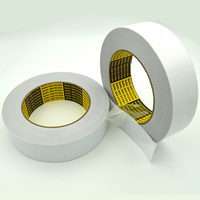 100um油胶棉纸双面胶带0.1mm耐温双面胶带140um高粘双面胶带