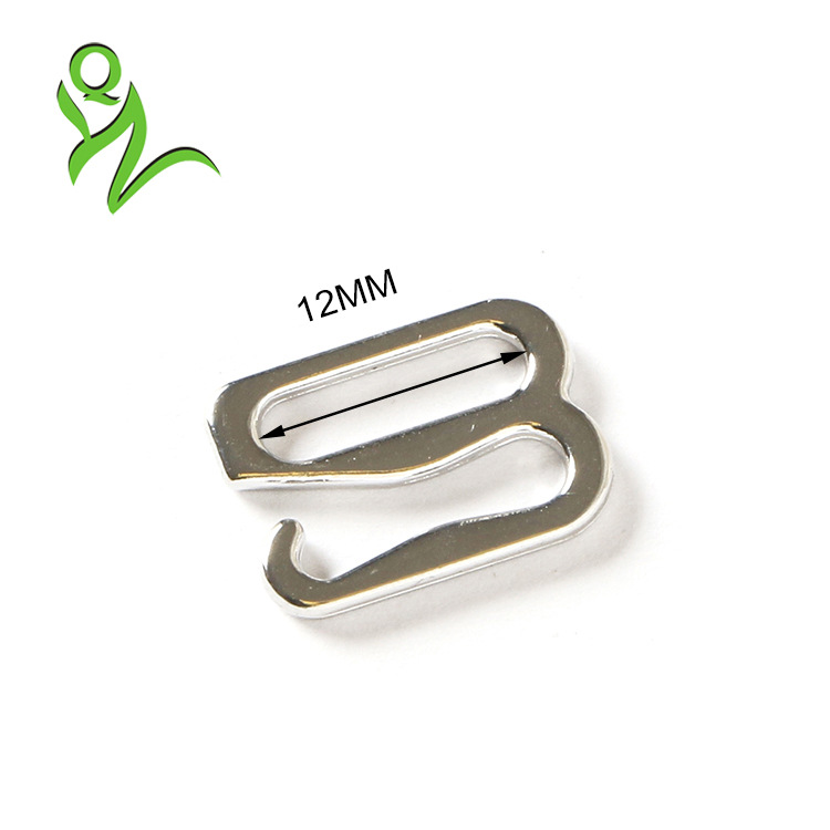 内衣辅料配件锌合金9扣 尼龙包胶扣9字扣 文胸调节扣9环１２ｍｍ