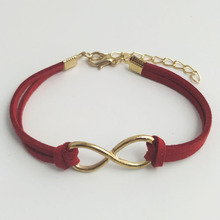 欧美外贸饰品批发 时尚符号8字麻绳手链 义乌小商品批发市场手饰