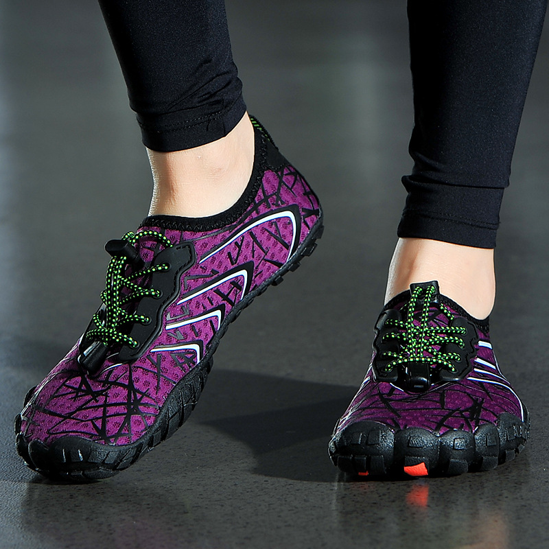 Five Finger Shoes Couple's Wading Shoes Snorkeling Shoes Drifting Fishing Tracing Shoes Diving Shoes Beach Surfing Lace-up Anti-slip