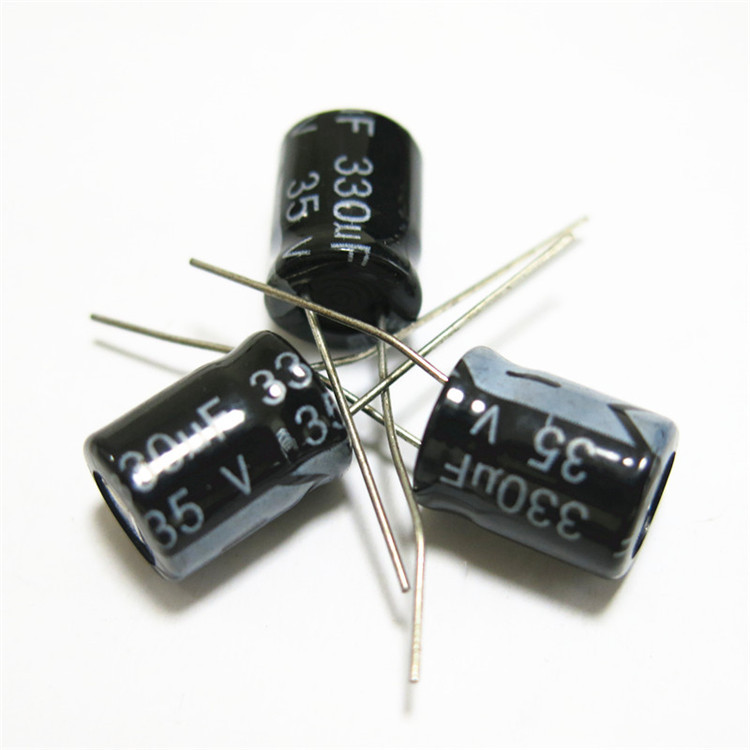 电解电容35V330UF 体积10*13mm 铝电解电容330uf 35V 元器件配单