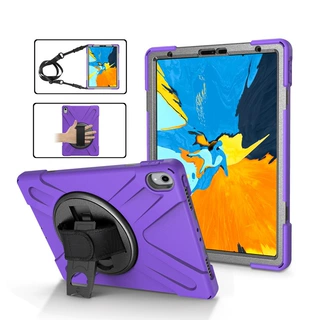 适用iPad Pro 11 2018海盗王PC旋转支架硅胶手带背带平板保护壳