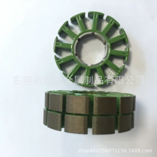 电动工具按摩器电机转子精摩枪无刷电机配套铁芯冲压52定转子涂敷
