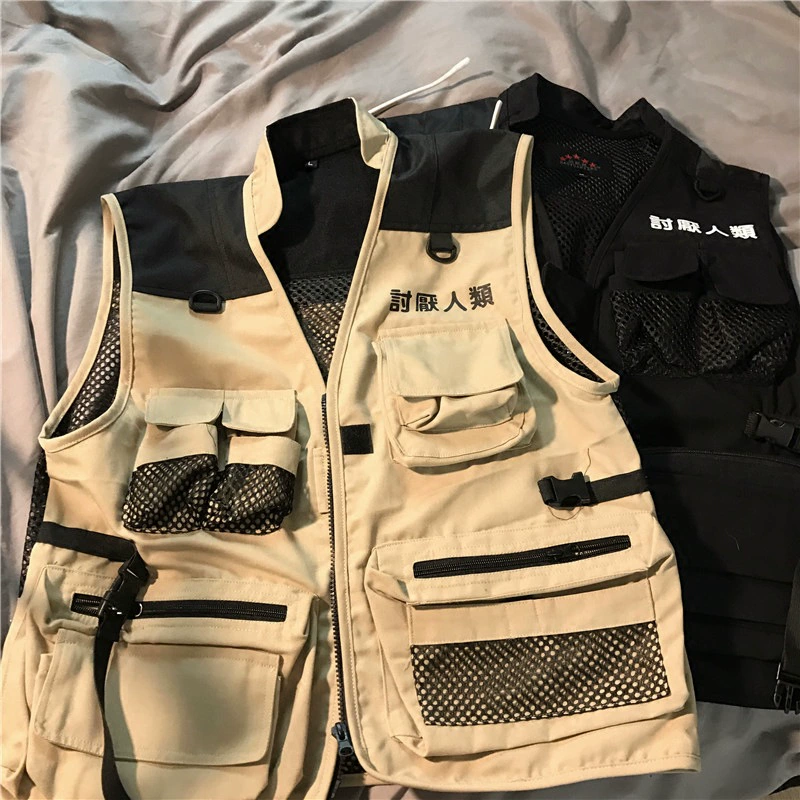 Все члены evil 2025, новая повседневная фотография, свадебная команда, многофункциональные брюки с карманами и несколькими клапанами, холщовый жилет для улицы