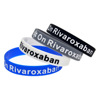 Medical Alert on Rivaroxaban Silicone Silicone Hand Ring Speaking Wallet Ribbon Adult Size Handle Circle