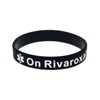 Medical Alert on Rivaroxaban Silicone Silicone Hand Ring Speaking Wallet Ribbon Adult Size Handle Circle