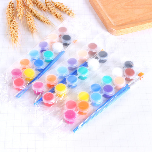Acrylic paint 2ml 12 colors hardcover one-piece acrylic/watercolor paint set diy painted ceramic graffiti paint