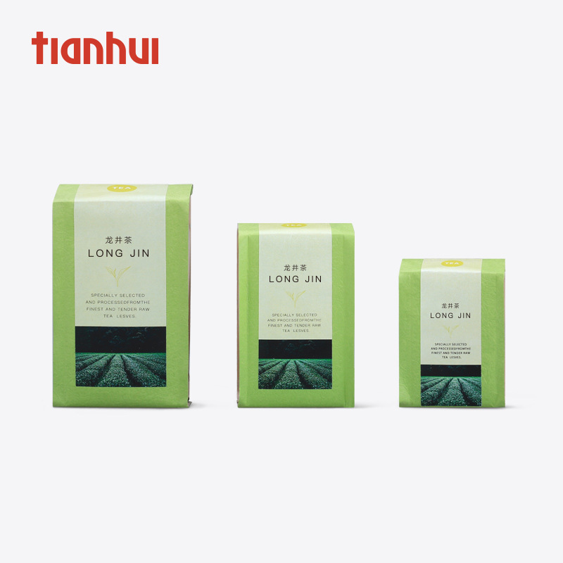 Tianhui bolsa de té de aluminio puro bolsa de sellado térmico bolsa de órgano de té negro Té de roca Té Blanco Bolsa de sellado medio en stock al por mayor
