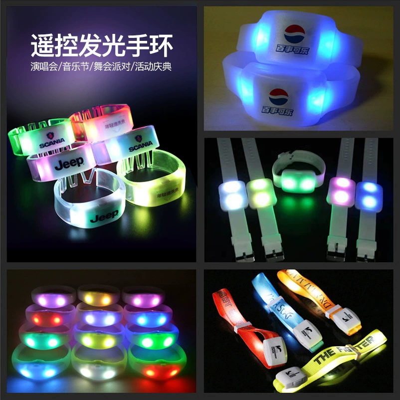 Fluorescence interactive flashing bracelet