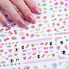 Nail stickers, children's trend fake nails for nails, sticker, accessory, internet celebrity, 3D