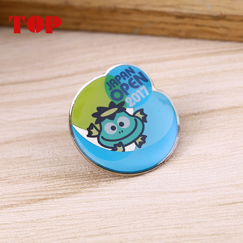 Nickel color multi-color creative Conan stainless iron badge custom brooch factory personality flat metal badge