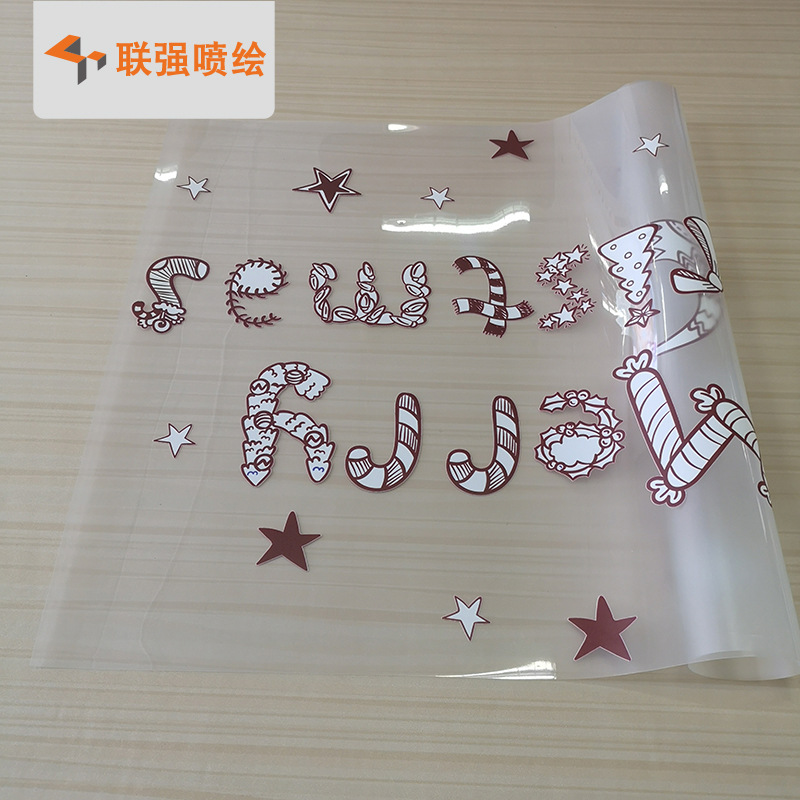 喷绘工厂制作UV透明车贴写真喷画 彩白透明橱窗贴批发