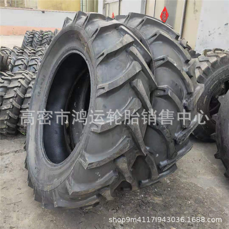 现货泸河18.4-38农用机械轮胎收割机拖拉机人字轮胎18.4-38
