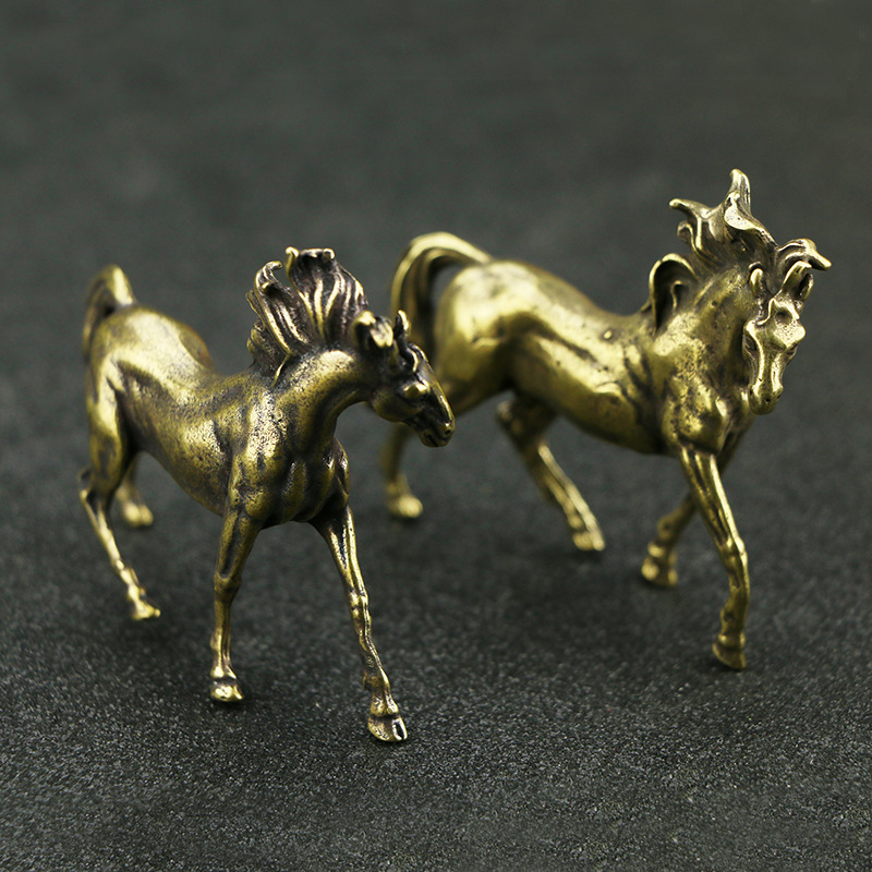 Antique bronze ware collection ancient brass cast solid horse…