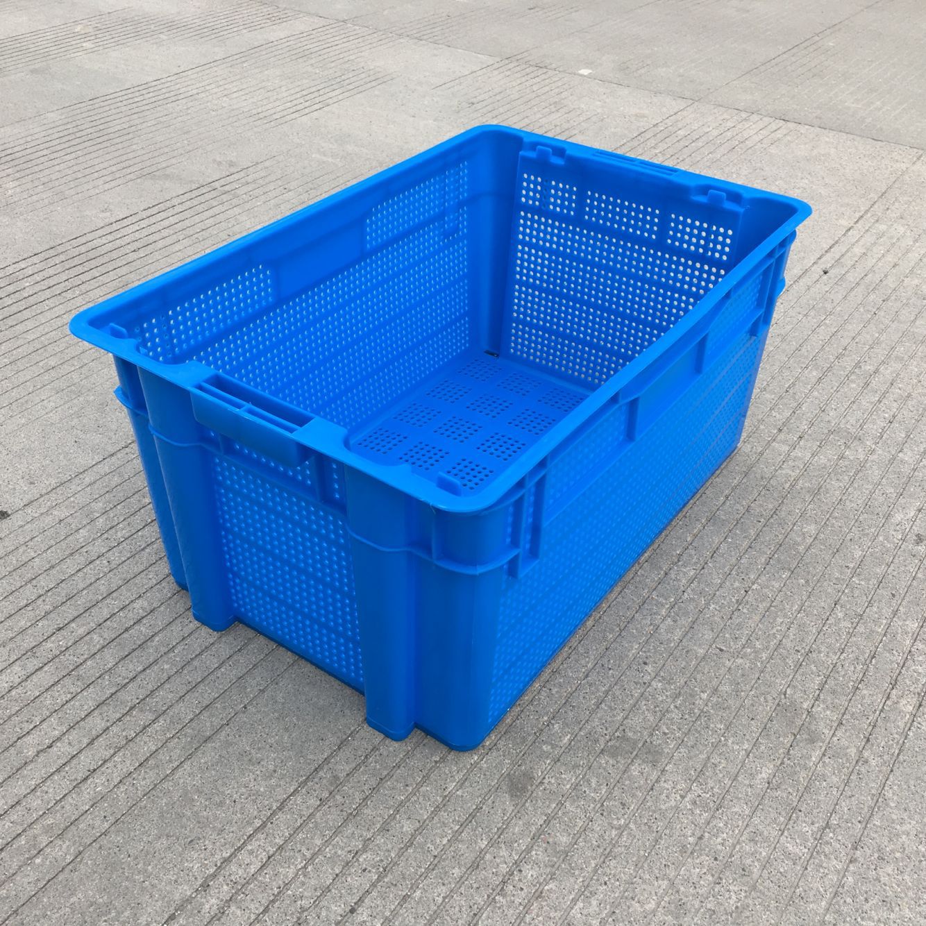 2306全新加厚错位筐2303蔬果生鲜冷链仓库周转筐水产配送错位箩筐