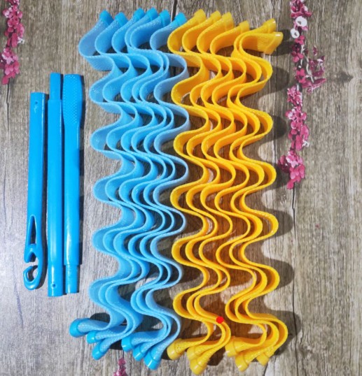 Transfronterizo multi-Tamaño de rollo de huevo ondulación del agua palo de curling manual de bricolaje Pelo Rizado artefacto updo artefacto no duele el pelo rizado