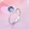 Sapphire zirconium, accessory, ring, silver 925 sample