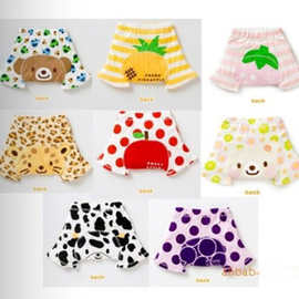 夏季爆款拉架弹力棉宝宝卡通动物水果5分大PP裤舒适透气全清特价