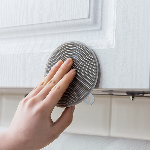 Multifunctional silicone dishwashing brush, kitchen household oil removal pot brush, lazy rag, scouring pad, cleaning supplies wholesale