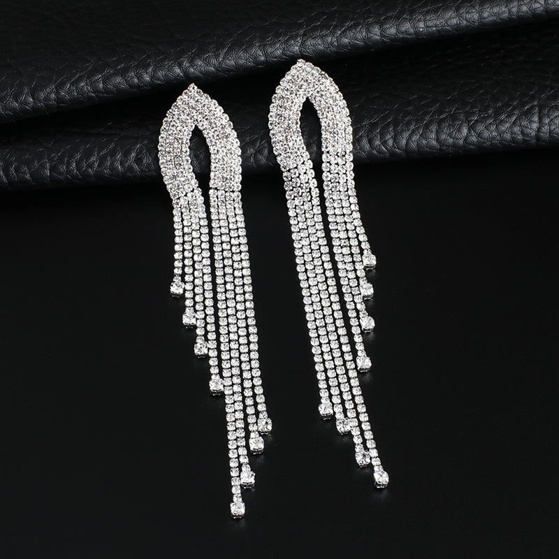elegant earrings with tassels