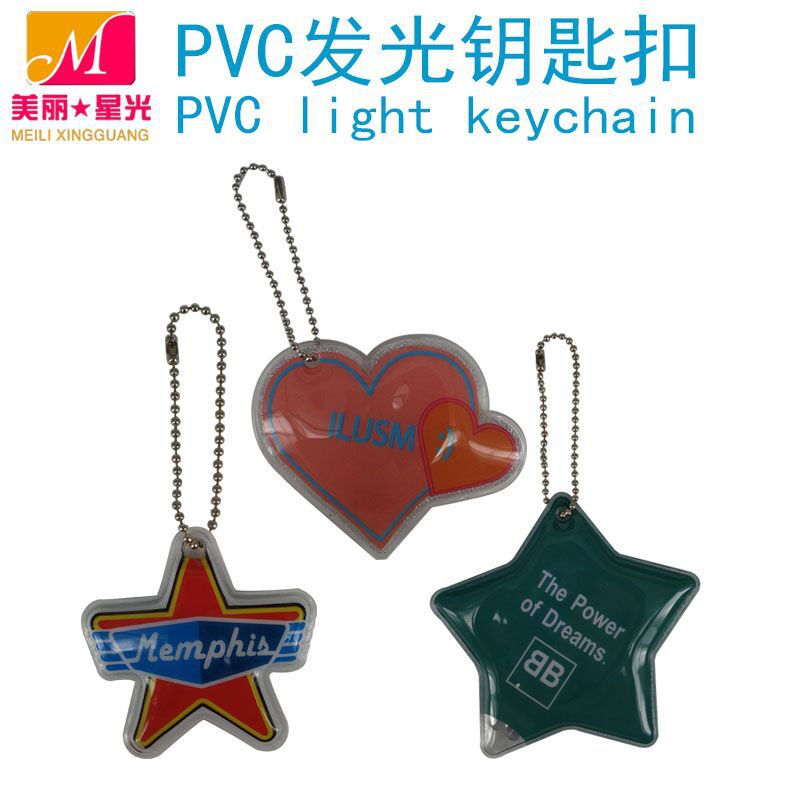 Regalo de campaña publicitaria lámpara de llavero led regalo de evento corporativo lámpara de PVC luminosa fabricante de llavero