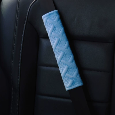 Seat belt shoulder pad, Seatbelt Shoulder Pads, Plush - m-blue-single-opp