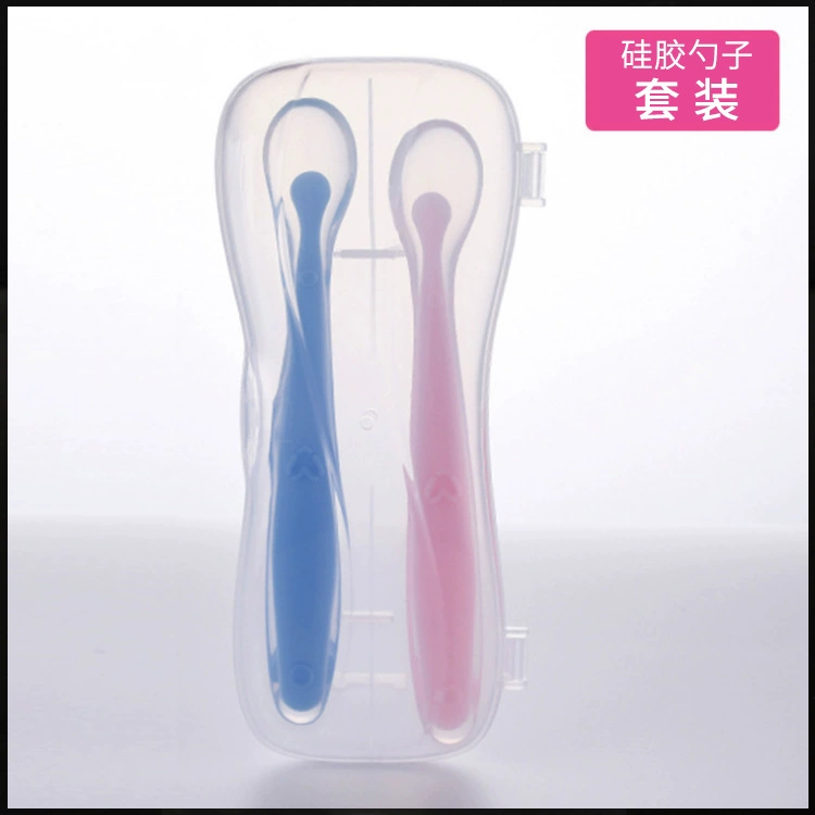 Детские силиконовые ложка костюм новорожденного пищевая добавка ложка мягкая голова ложка baby обучение Кормление Ложка производители