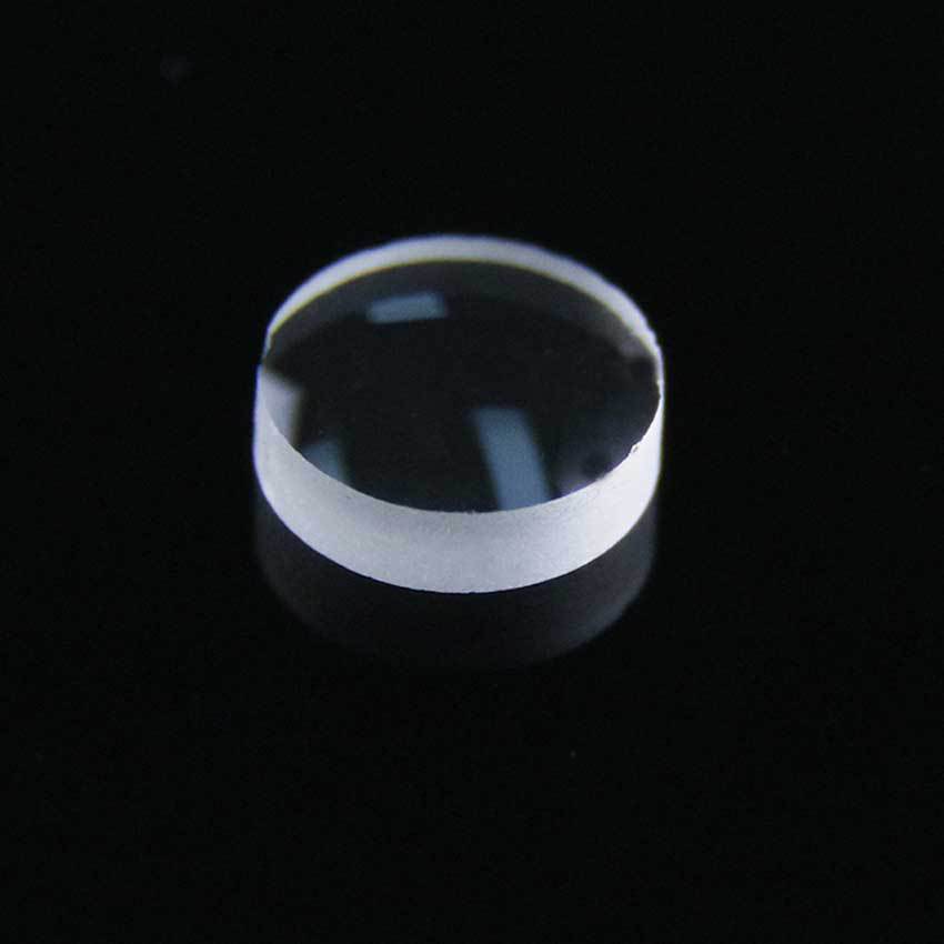 直径5mm焦距7.55mm中心厚1.7mm材质H-K9L平凸聚焦镜片