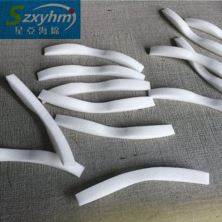 厂家批发 白色背胶防雾霾记忆海绵条 无气味鼻梁贴合绵棒