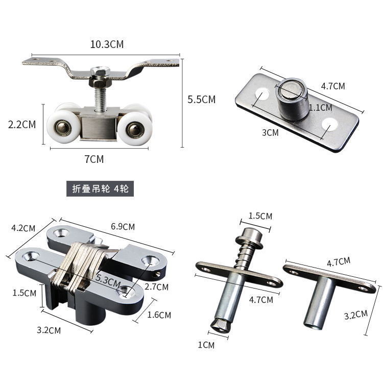 厂家直销推拉折叠门吊轮滑轮