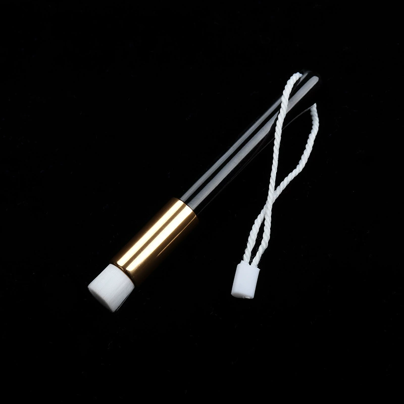 Nasal cleaning brush, 11 cm, ABS or wooden handle, flat or convex head, customizable colors