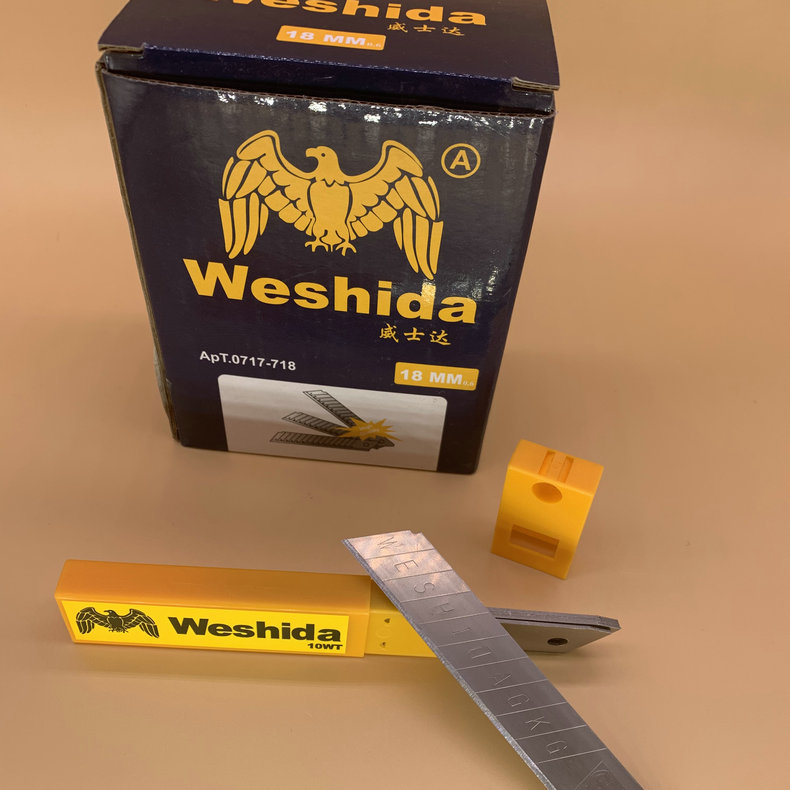 精密加工锋利耐用美工刀片18MM大号壁纸刀片 	 SK2机械刀片