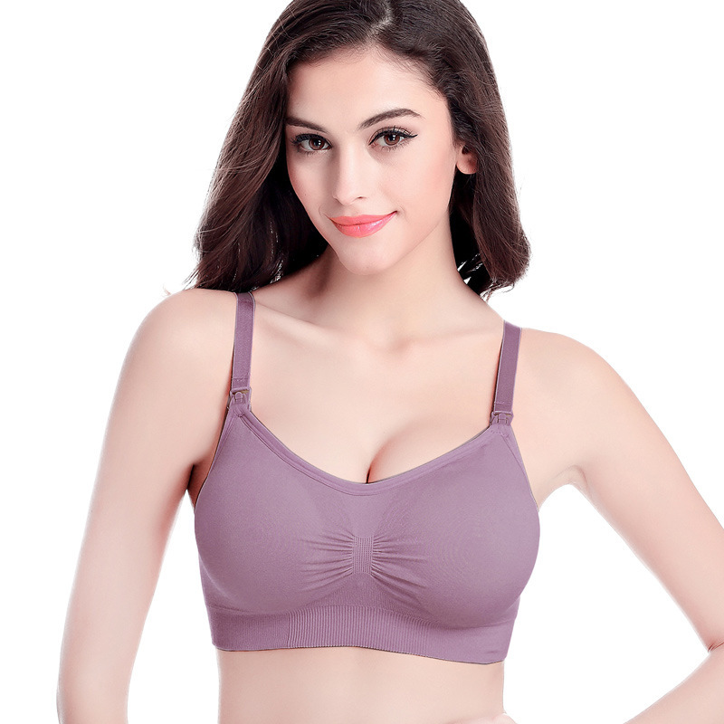 Supporting wireless bra for pregnant for breastfeeding