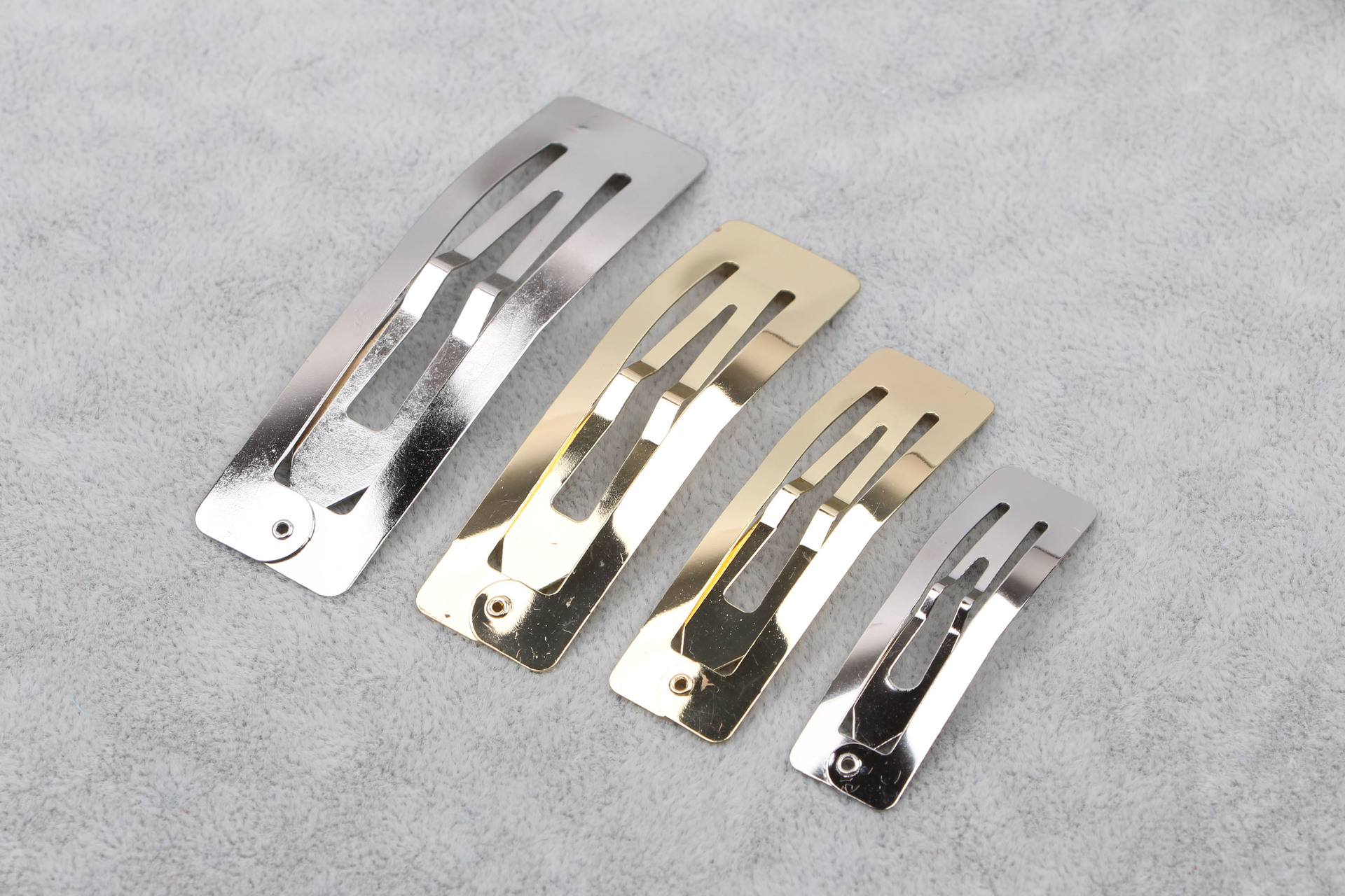 Square 6cm nickel white
