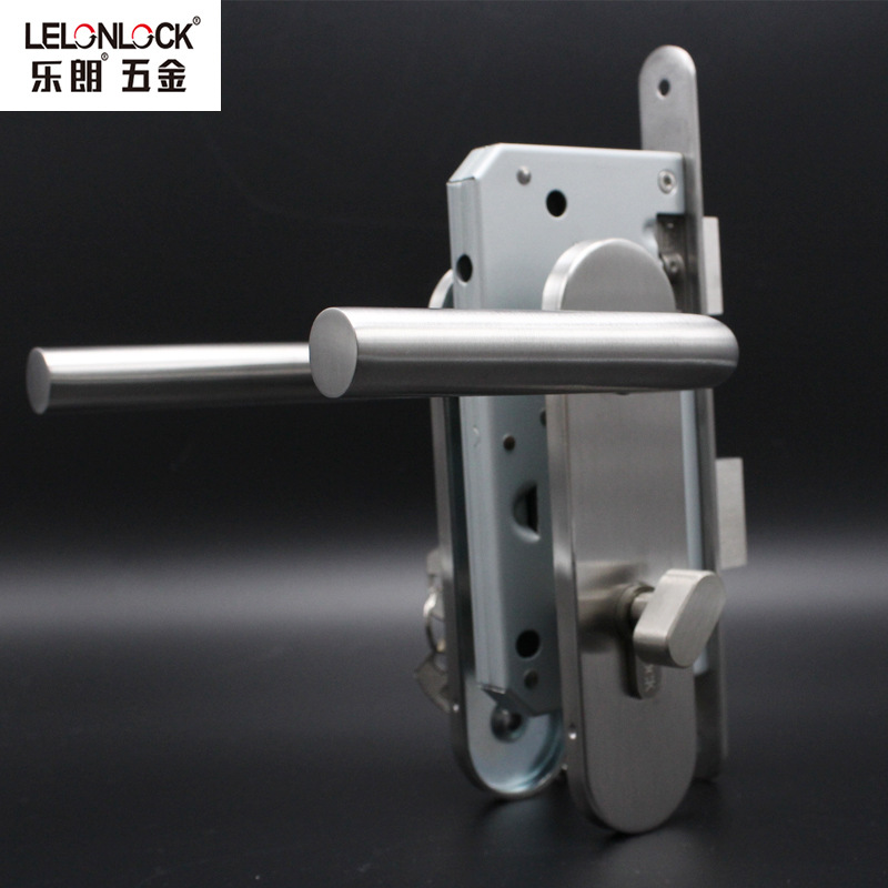 Cerradura de Acero Inoxidable 304 Resistente al Fuego, Venta Directa de Fábrica Lelang, Cerradura con Manija Estándar Europeo 5572, Cerradura de Doble Lengüeta para Puerta Interior