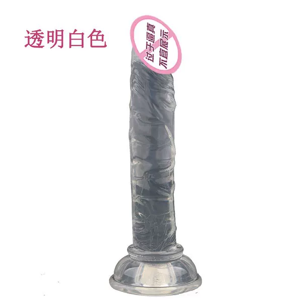 Eggless penis pure transparent color (14.5cm