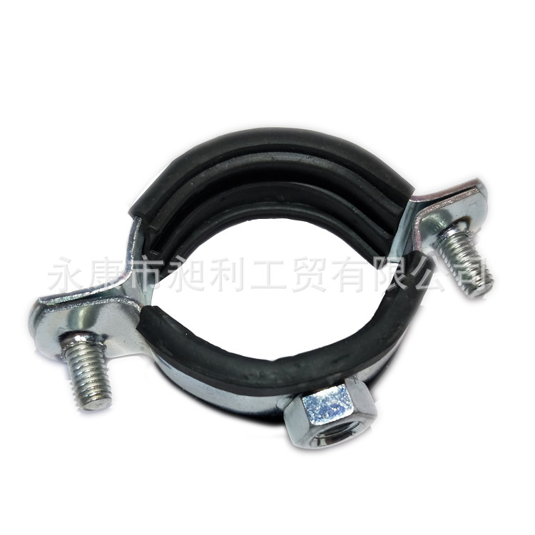 厂家供应重型PVC铁质吊卡 带胶吊卡 管道卡