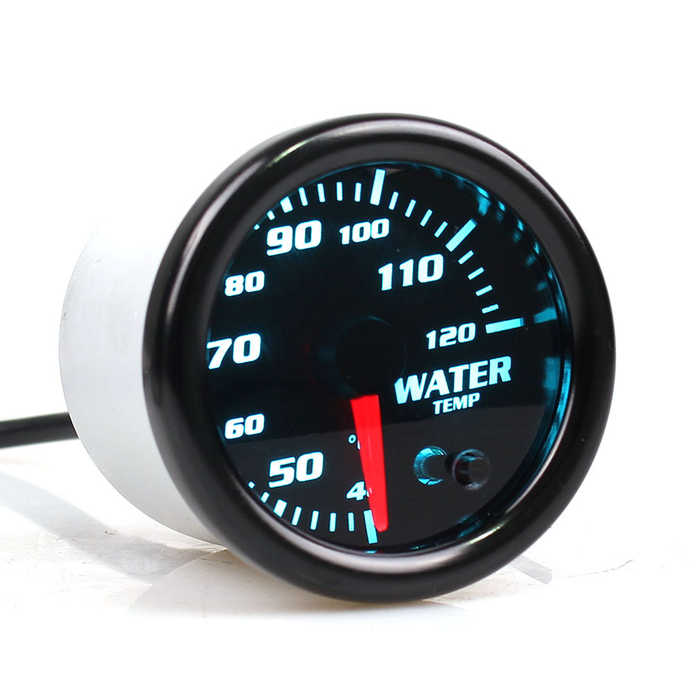 Nuevo 2-pulgadas colorido coche modificación electrónica medidor voltímetro agua medidor de temperatura de aceite medidor de turbina tacómetro