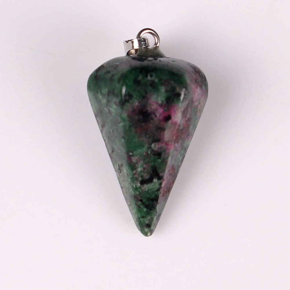 Ebay deseo piedra natural cristal ágata facetado cónico hexagonal columna espíritu Péndulo collar colgante Péndulo