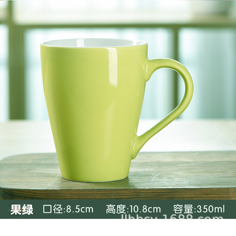 Color sólido mate esmalte Taza de cerámica ins tazas hogar taza de agua taza de café nórdico logotipo impreso