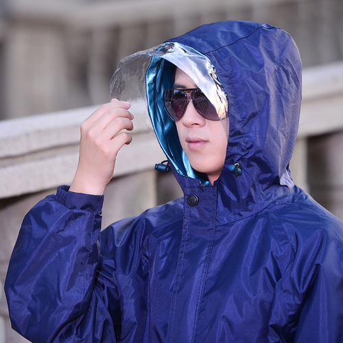 Outdoor raincoat and rain pants set for men and women, separate raincoat, waterproof double-layer motorcycle raincoat, adult reflective raincoat