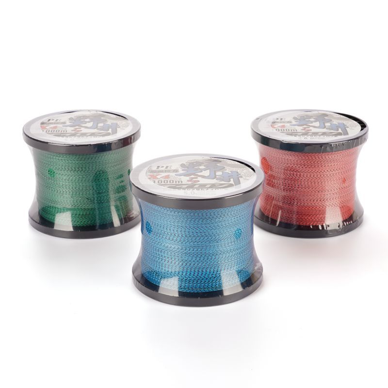 Los fabricantes de Wild Well venden la línea PE spot de alta resistencia 1000 M 4-woven línea de caballo fuerte Luya spinning Net línea trenzada