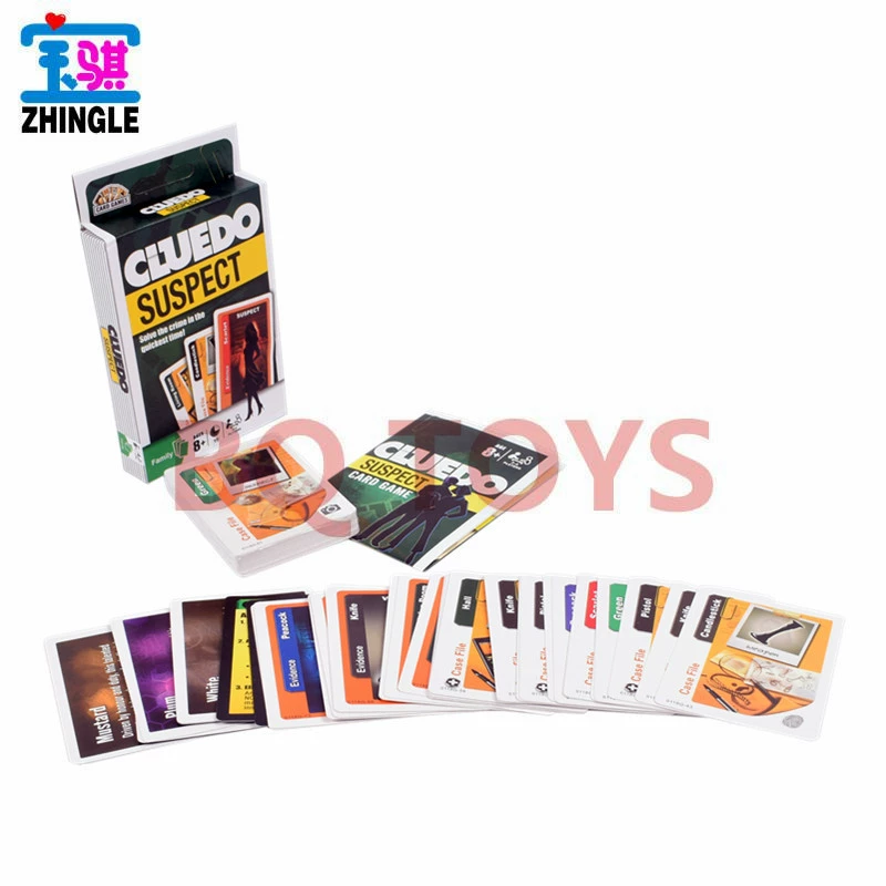 Клуб для семейного отдыха, карточная игра CLUEDO, английская детективная покер-карточная игра