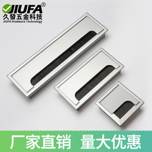 铝合金穿线盒桌面孔盖带毛刷条办公家具走线槽穿线孔电脑台线孔盖
