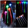 Colorful flashing hair accessory with butterfly with pigtail, Christmas toy