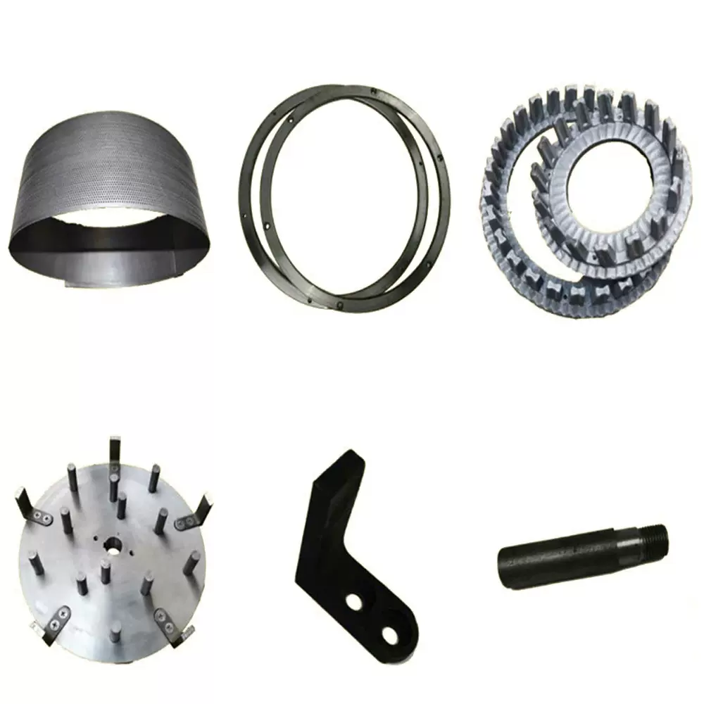 FFC系列粉碎机齿盘粉碎机配件 磨粉机固定盘打粉机齿爪盘大小磨盘