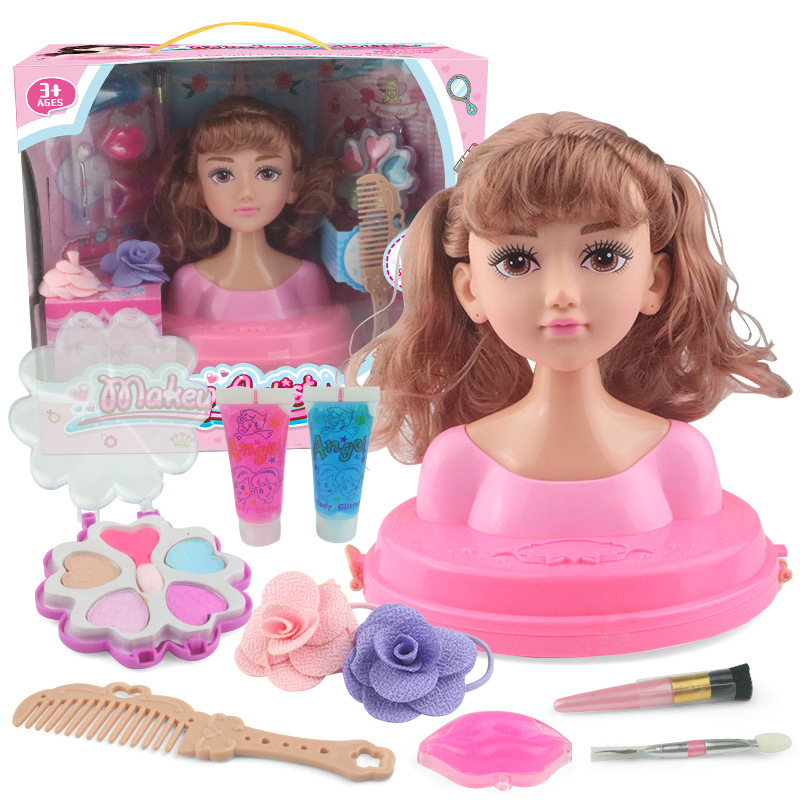Pelo Barby muñeca traje caja de regalo niña juguete simulación transfronteriza maquillaje de medio cuerpo princesa muñeca