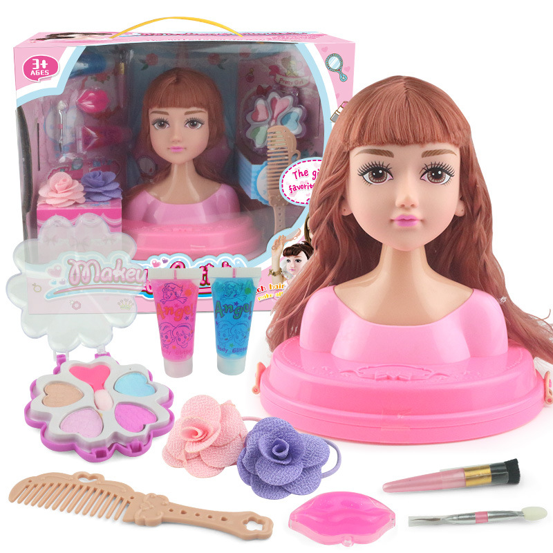 Pelo Barby muñeca traje caja de regalo niña juguete simulación transfronteriza maquillaje de medio cuerpo princesa muñeca